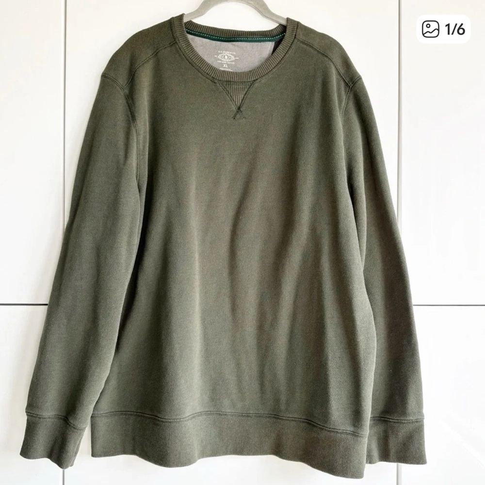 G.H. Bass & Co Green Sweatshirt Size XL Mens Relaxed Comfortable Outdoor